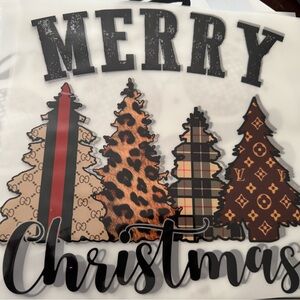 Design on mystery colored t shirt.